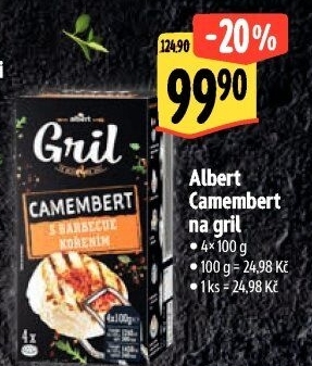 Sýr Camembert na gril Albert Gril