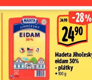 Sýr Eidam Jihočeský 30% Madeta