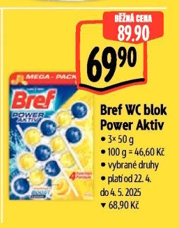 WC blok tuhý Power Aktiv Bref