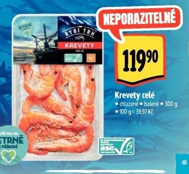 Krevety celé