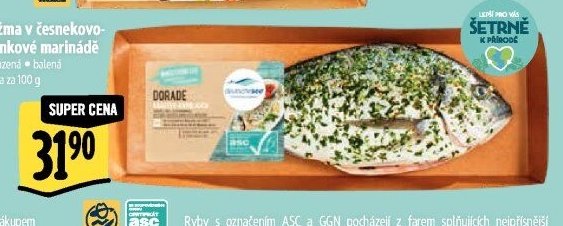 Pražma v česnekovo-bylinkové marinádě