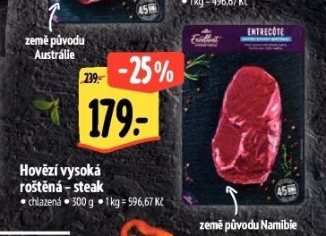 Hovězí vysoká roštěná - steak