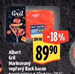 Albert Marinovaný vepřový Back bacon