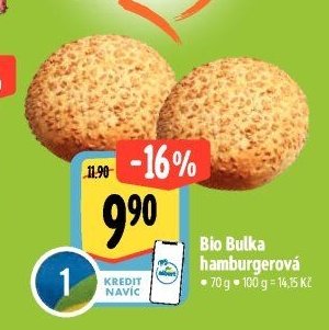 Bio Bulka hamburgerová