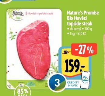 Nature's Promise Bio Hovězí topside steak