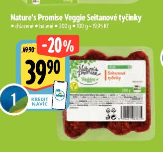 Nature's Promise Veggie Seitanové tyčinky