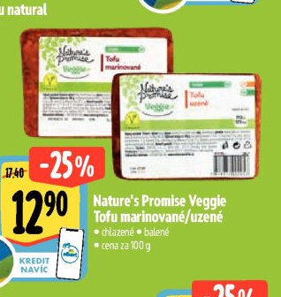 Nature's Promise Veggie Tofu marinované/uzené
