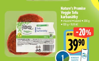 Nature's Promise Veggie Tofu karbanátky