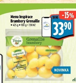 Brambory grenaille Menu inspirace Albert