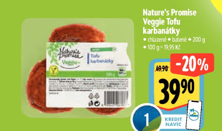 Karbanátky z tofu veggie Nature'