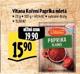Koření Paprika Vitana