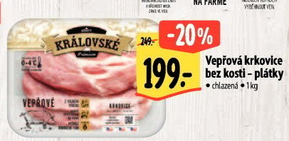 Královská vepřová krkovice bez kosti Premium Albert