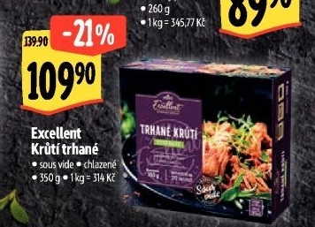 Krůtí trhané Sous Vide Albert Excellent