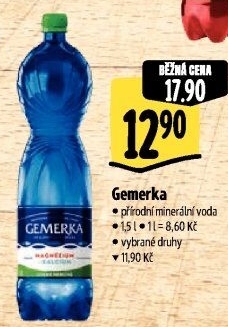Minerální voda Gemerka