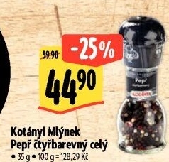 Mlýnek s kořením Kotányi
