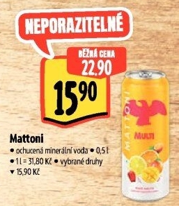 Ochucená voda Mattoni