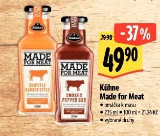 Omáčka na grilování Made for meat Kühne