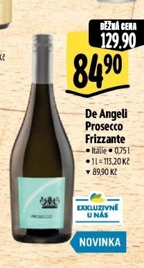 Prosecco Frizzante De Angeli