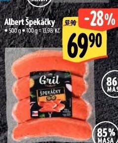 Špekáčky Albert Gril