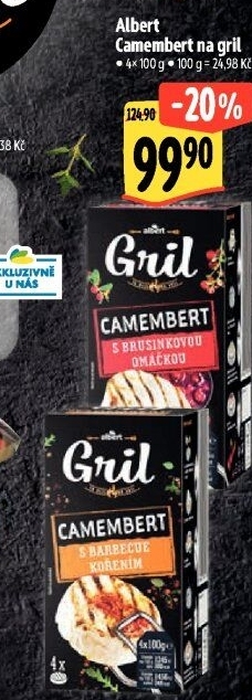 Sýr Camembert na gril Albert Gril