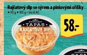 Tapas dip rajčatový se sýrem a piniovými oříšky Albert Excellent