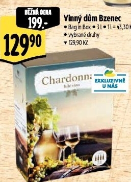 Vína Vinařství Vinný dům Bzenec - bag in box