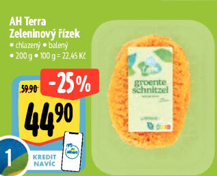 Zeleninový řízek obalovaný Terra Albert Heijn