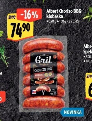 Albert Chorizo BBQ klobáska
