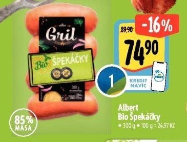 Albert Bio Špekáčky