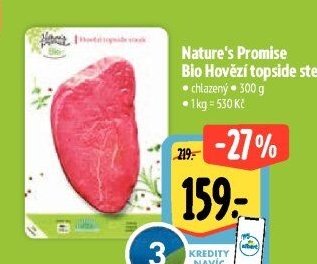 Nature's Promise Bio Hovězí topside steak