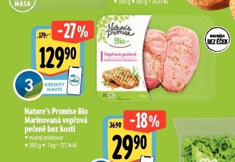 Nature's Promise Bio Marinovaná vepřová pečeně bez kosti