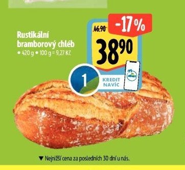 Rustikální bramborový chléb