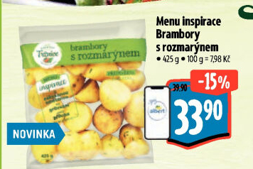 Brambory s rozmarýnem Menu inspirace Albert