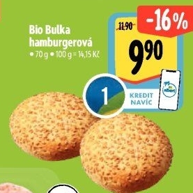 Bulka na hamburger bio
