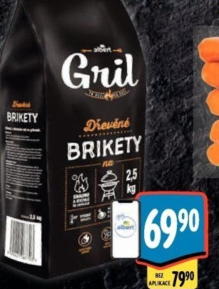 Dřevěné brikety Albert Gril