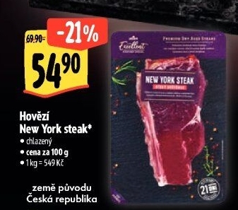 Hovězí steak New York Albert Excellent