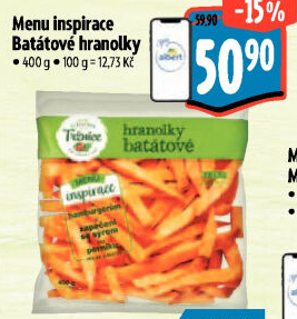 Hranolky batátové Menu inspirace Albert