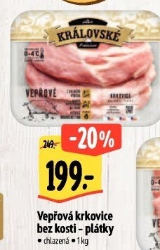 Královská vepřová krkovice bez kosti Premium Albert