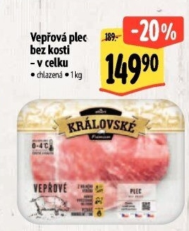 Královská vepřová plec bez kosti Premium Albert