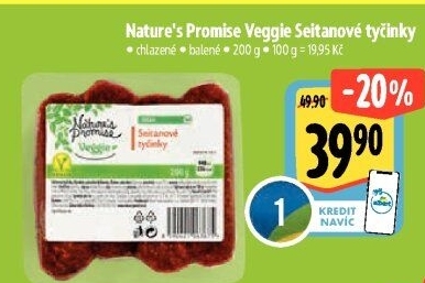 Seitanové tyčinky Veggie Nature'