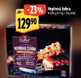 Vepřová žebra Sous vide Albert Excellent