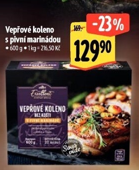 Vepřové koleno s pivní marinádou Sous vide Albert Excellent