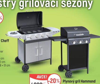 Plynový gril Master Cheff