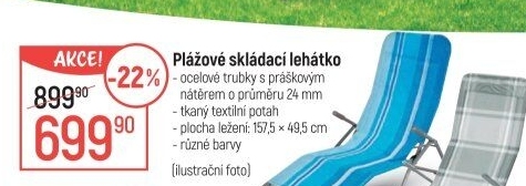 Plážové lehátko