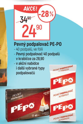 Podpalovač pevný Pe-Po