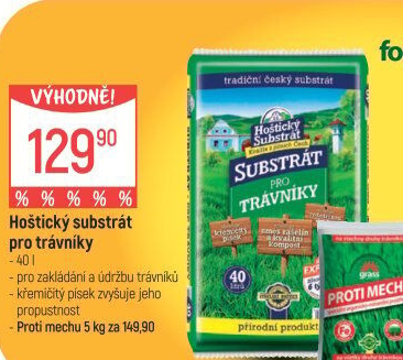 Substrát Hoštický pro trávníky Hoštický Substrát