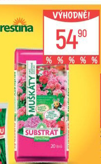 Substrát pro muškáty / pelargonie a jiné balkonové rostliny Forestina
