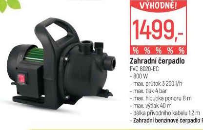 Zahradní čerpadlo Fieldmann FVC 8020