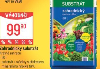 Zahradnický substrát Krásná zahrada