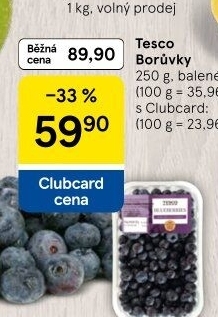 Borůvky Tesco